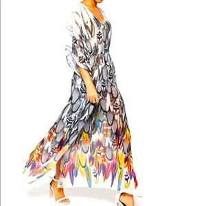ISO!!!  Traffic People Phoenix Feather Kaftan Dress
